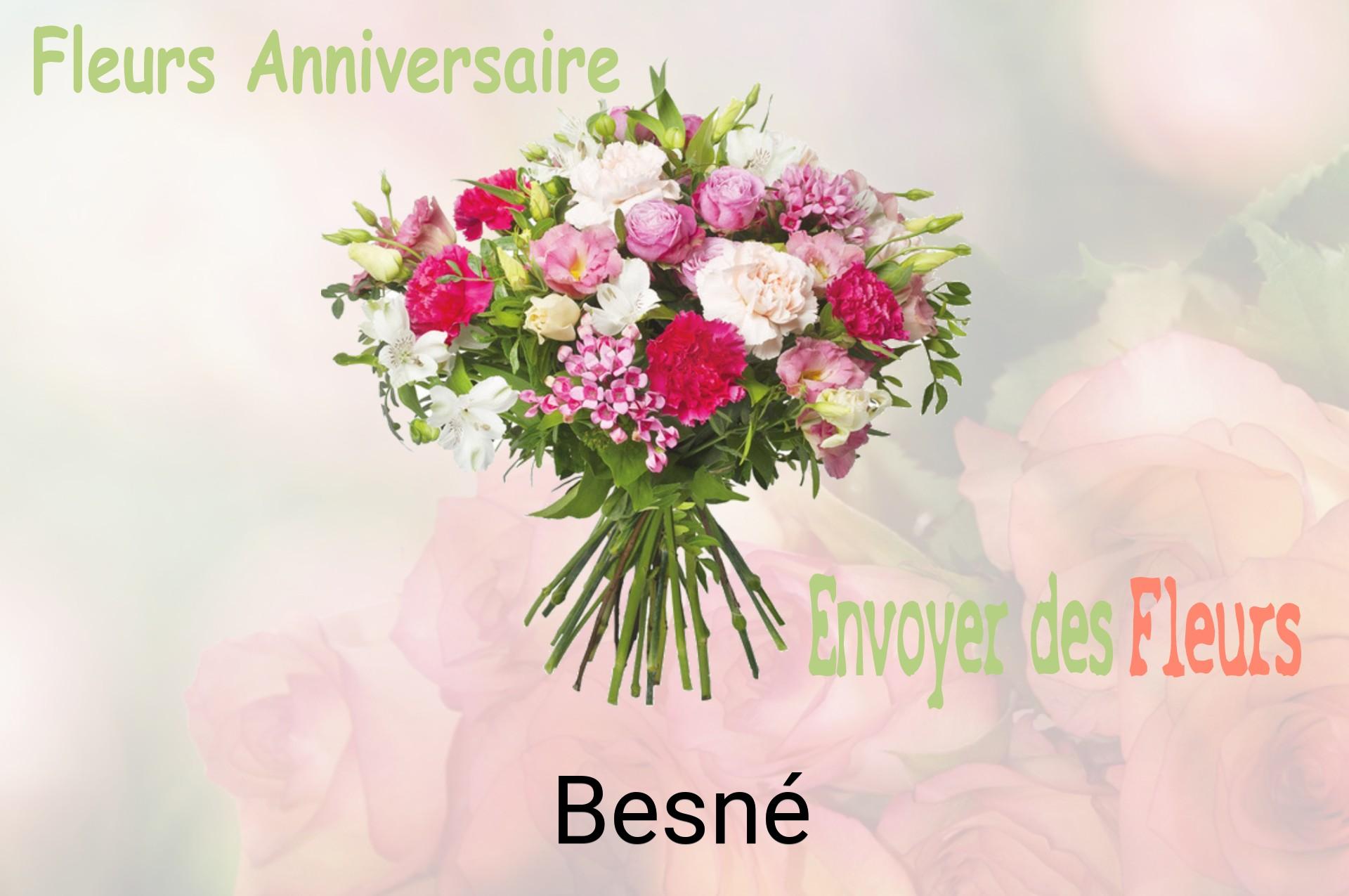 Bouquet de fleurs d’anniversaire livré à Besné
